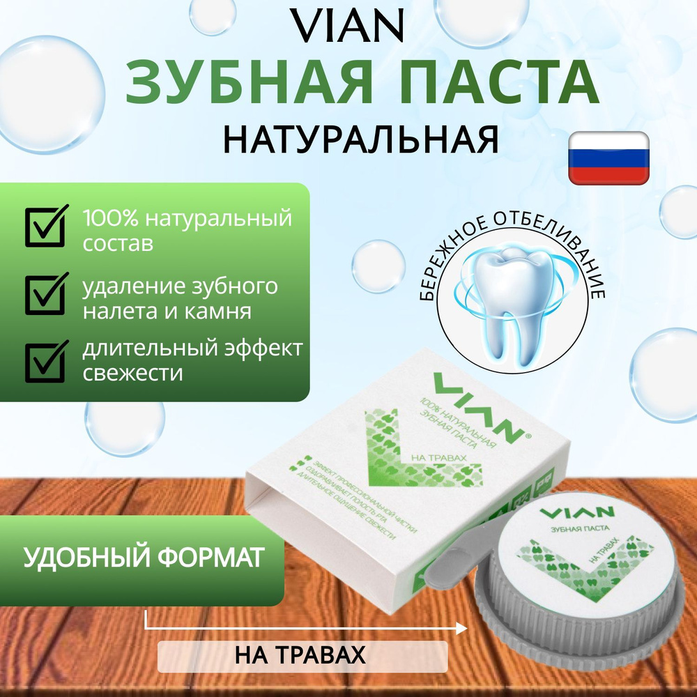 Зубные пасты на травах