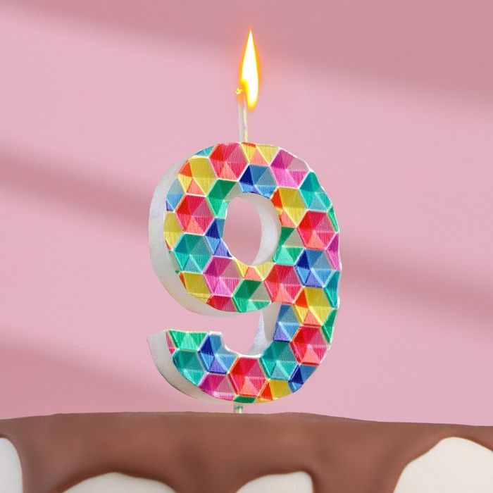 NONAME Свечи для торта цифра 9, 2 уп. #1