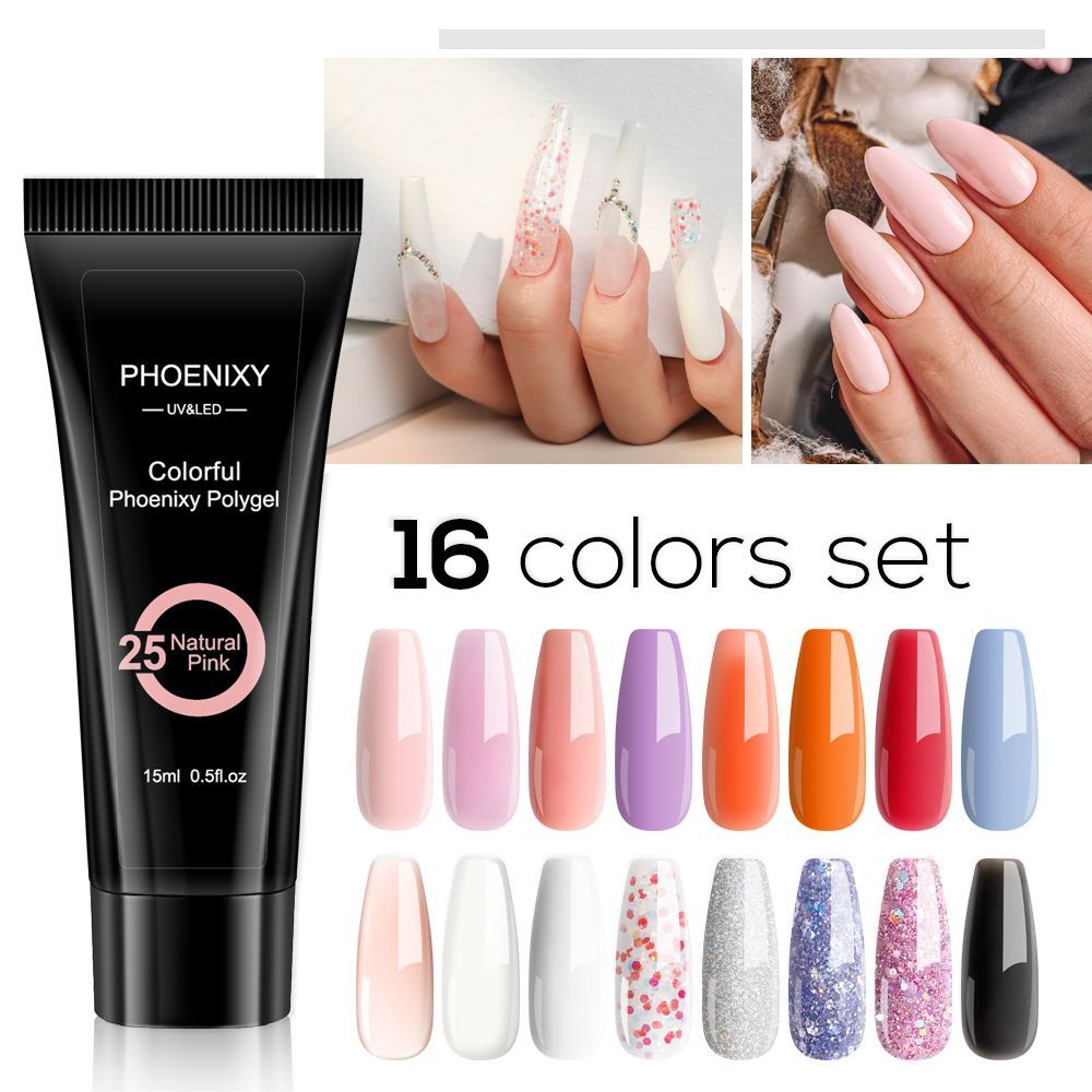 PHOENIXY/Полигель для укрепления и ремонта ногтей/Акригель для ...