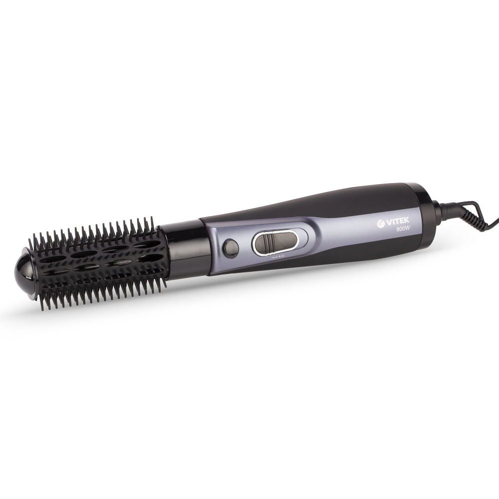 VITEK Фен-щетка для волос VT-8236 800 Вт, скоростей 2, кол-во насадок 2, черный, сиреневый  #1
