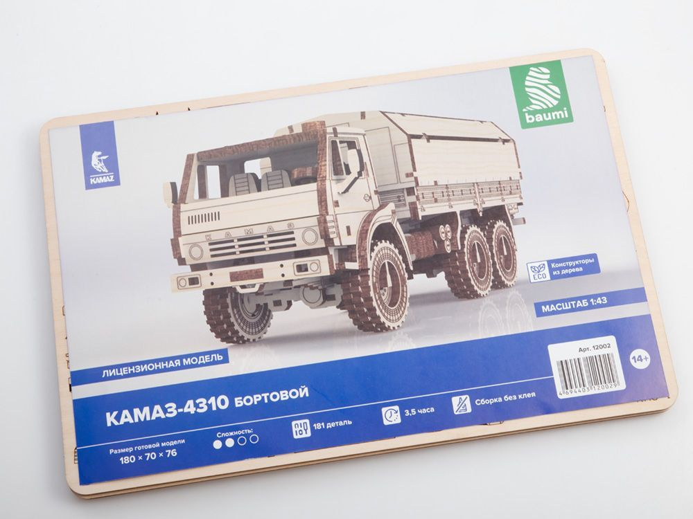 Сборная модель 1/43 КАМАЗ-4310 - купить в интернет-магазине OZON по ...