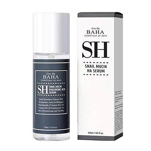 Сыворотка для лица с муцином улитки Cos De Baha Snail Mucin Hyaluronic Acid Serum SH #1