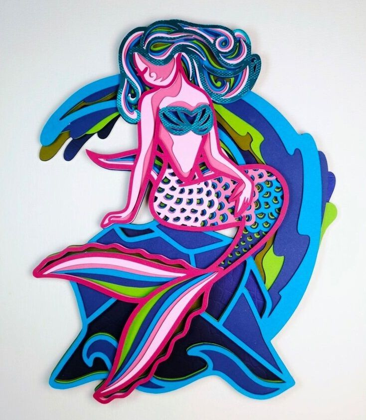 Конструктор-раскраска из дерева "Русалка" , для самостоятельной сборки ...