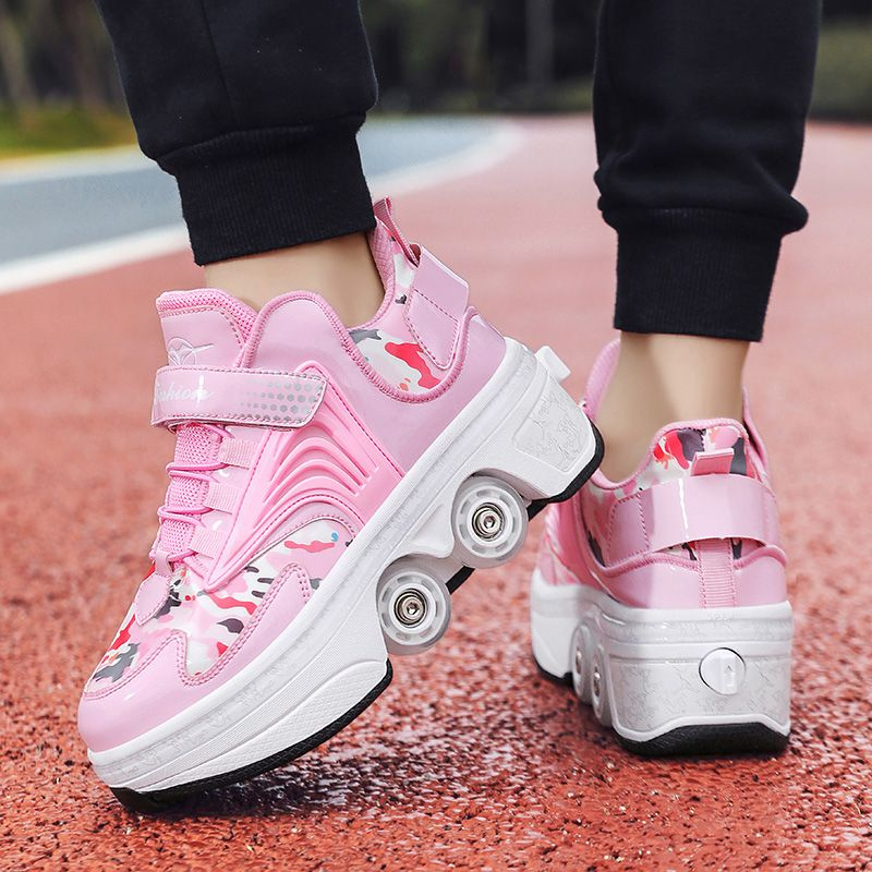 Sneakers with wheels on bottom online