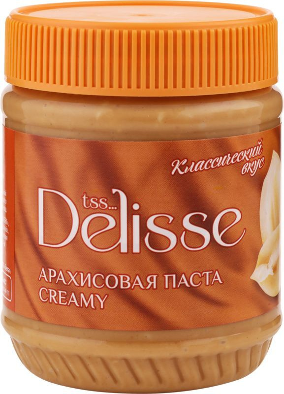 Паста арахисовая DELISSE Creamy, 340г #1