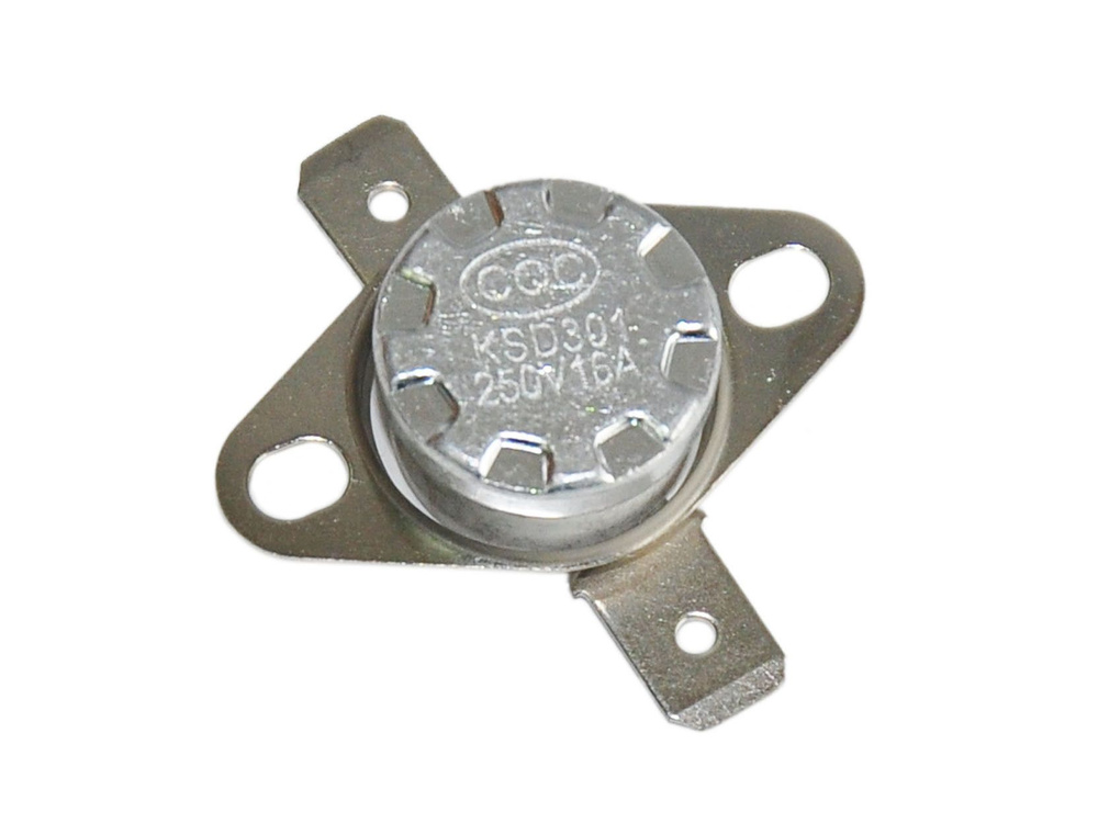Термостат биметаллический KSD301 (150C, НЗ, фланец поворотный) 16A 250V ...