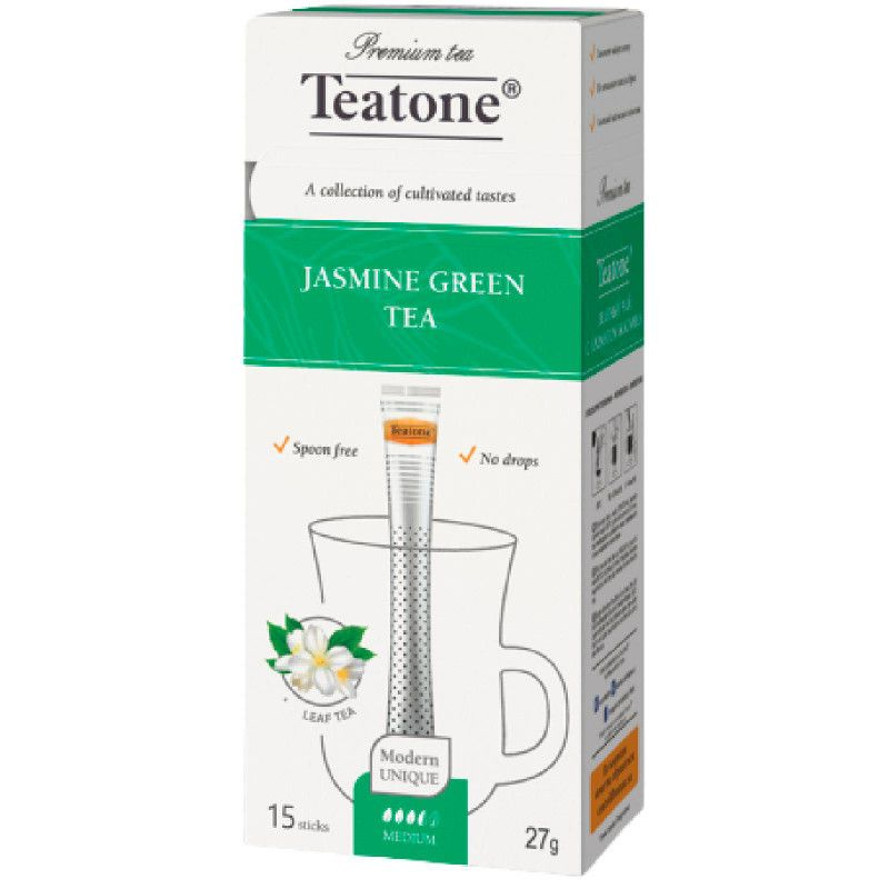 Чай Teatone зелёный с жасмином, 15х1.8г - купить с доставкой по ...