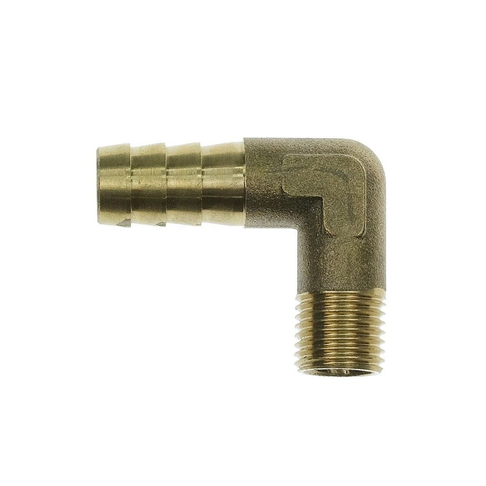 Штуцер угловой под шланг 12мм, латунный с наружной резьбой 1/4" купить ...