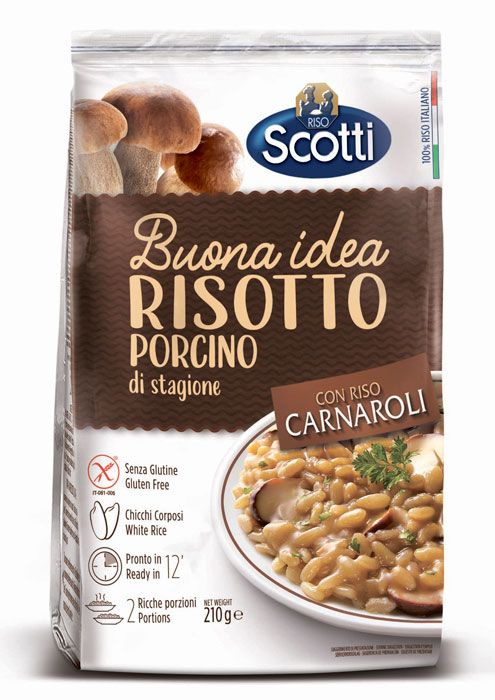 Ризотто Riso Scotti Risotto Porcino с белыми грибами, 210 г #1