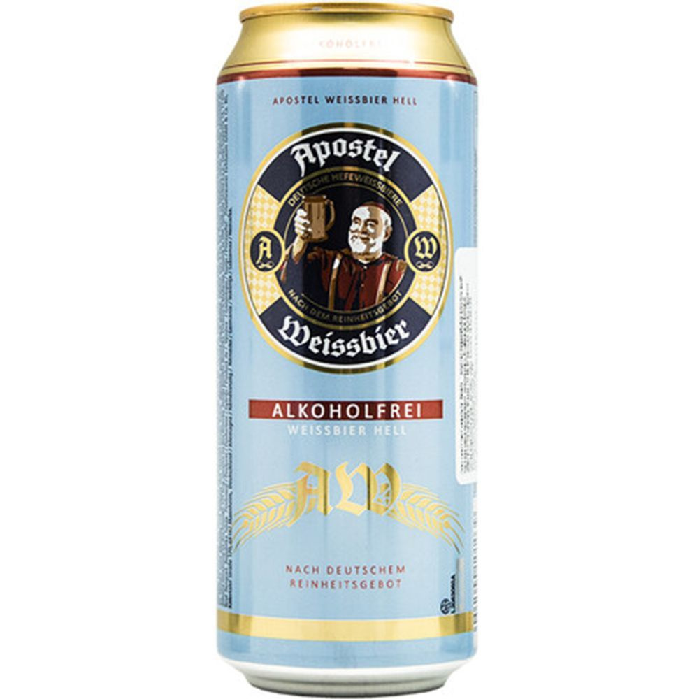 Пиво Apostel Weissbier безалкогольное, 0.5л 24 банки ж.б - купить с  доставкой по выгодным ценам в интернет-магазине OZON (1026426647)