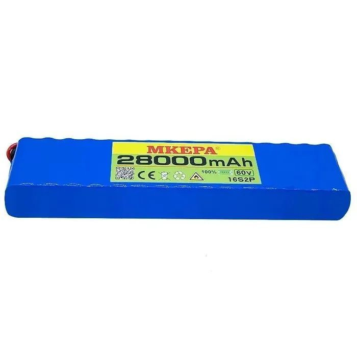 60V 16S2P 28Ah 18650 литий-ионный аккумуляторный блок Ebike ...