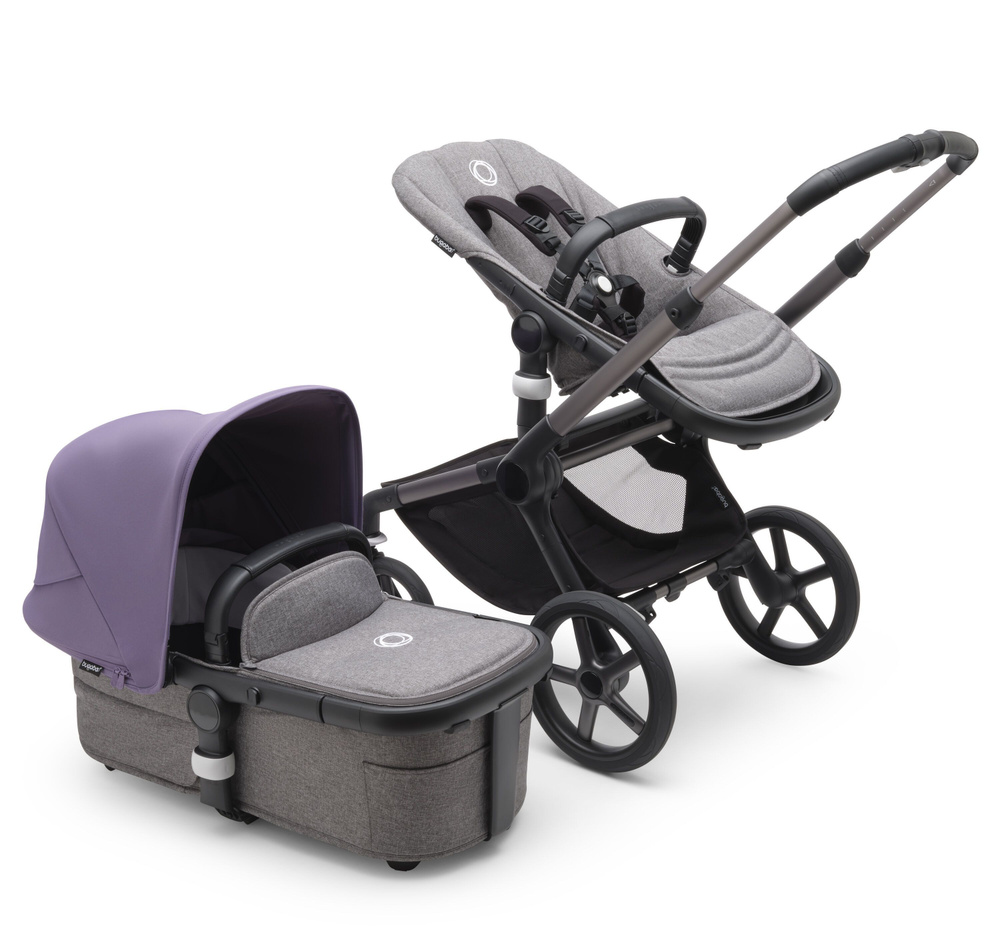 Коляска-трансформер Bugaboo Fox 5 Graphite/ Grey / Astro purple #1