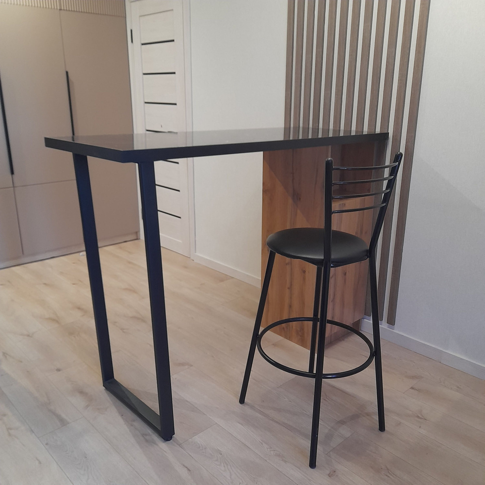 Барный стол БС-3_Кунгур черный, 120х50х110 см - купить по доступным ...