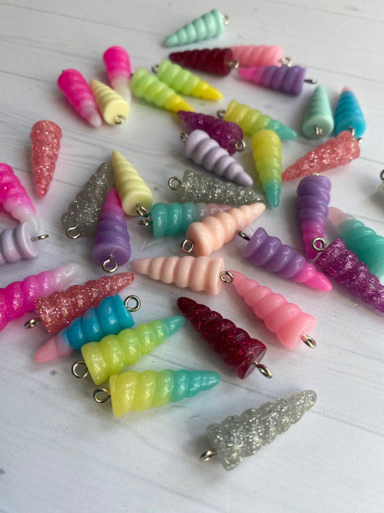 Рожки рог для единорога 10шт - купить с доставкой по выгодным ценам в ...