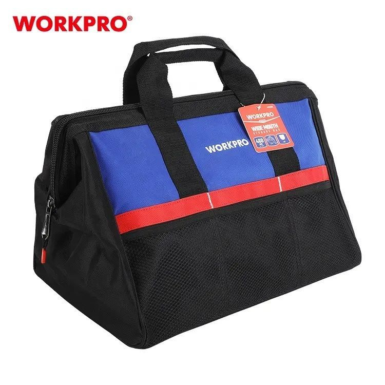 Сумка для инструмента 500D 445x290x320 мм на молнии с широким горлом WORKPRO WP281002  #1