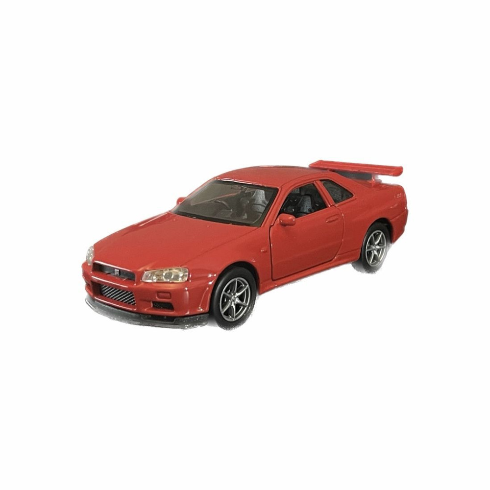 Машинка WELLY NISSAN SKYLINE GT-R R34 / модель машины 1:38 с пружинным  механизмом / Красный - купить с доставкой по выгодным ценам в  интернет-магазине OZON (1125390956)