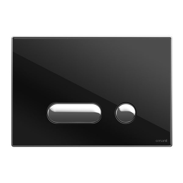 Кнопка смыва для инсталляции Cersanit Intera черная стеклянная P-BU-INT/Blg/Gl  #1