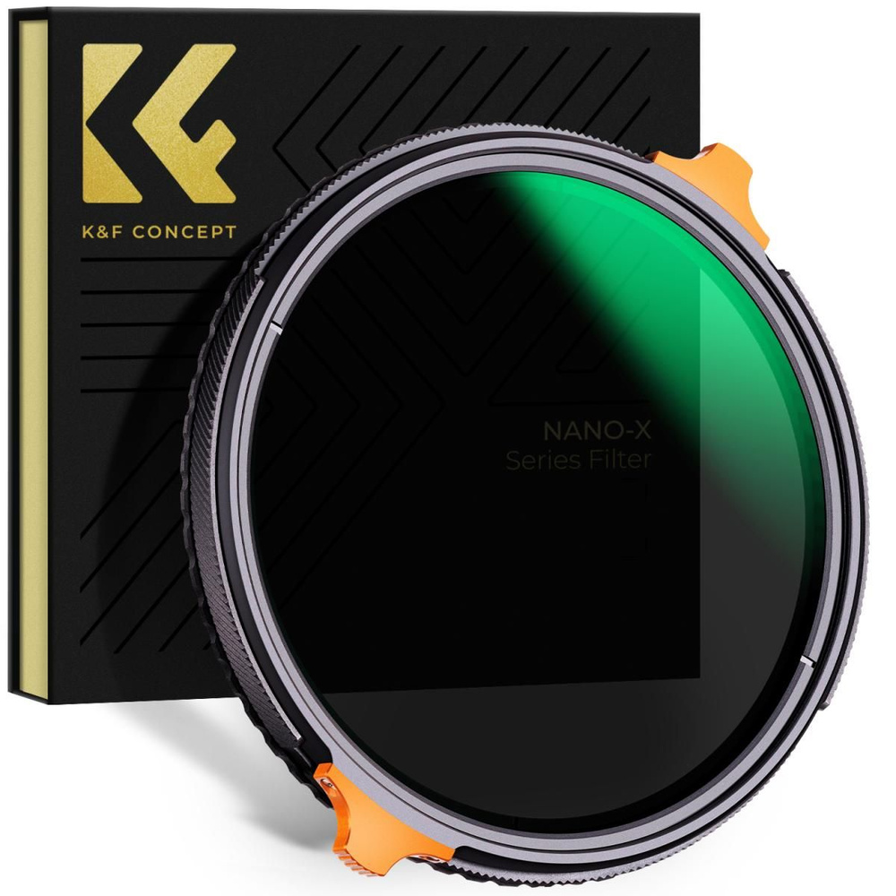 Фильтр 2в1 K&F 52 мм Nano X CPL+Variable Fader NDX ND4-ND64, поляризационный, переменный нейтрально серый #1