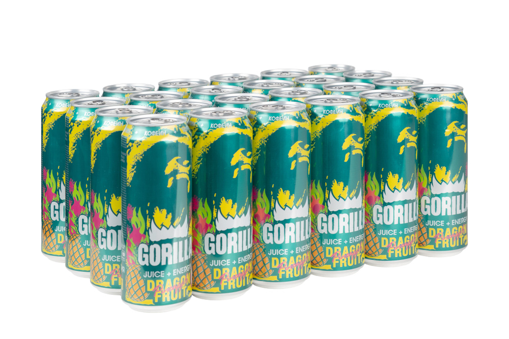 Энергетический напиток Gorilla Dragon Fruit-Pineapple, 24 шт по 0,45 л #1