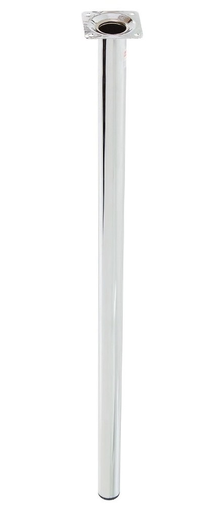 Ножка круглая 700х30 мм цвет хром для надежной опоры под столешницу, барную стойку и другие конструкции, #1
