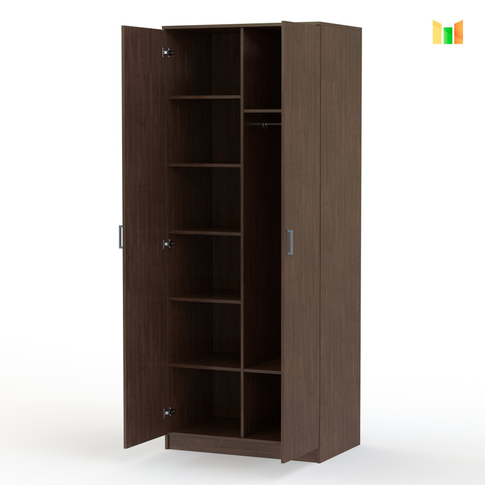 Шкаф распашной BestMebel Шкаф Эконом 9, 90x45x220 см - купить по ...