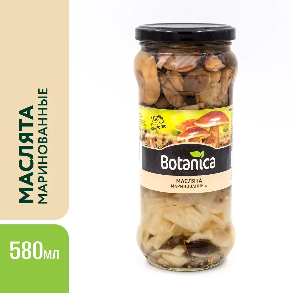 Грибы маслята маринованные, Botanica, 580 мл - купить с доставкой по  выгодным ценам в интернет-магазине OZON (1149872174)