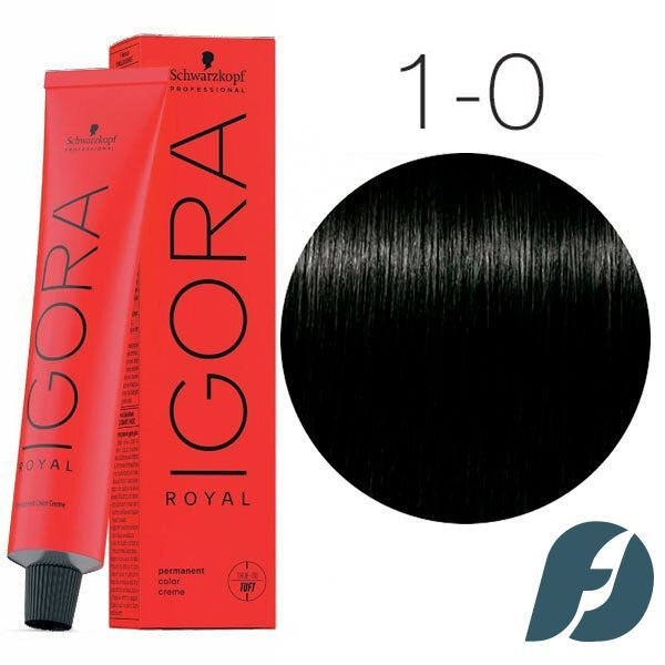 Schwarzkopf Professional Igora Royal Крем-краска для волос 1-0, 60 мл #1