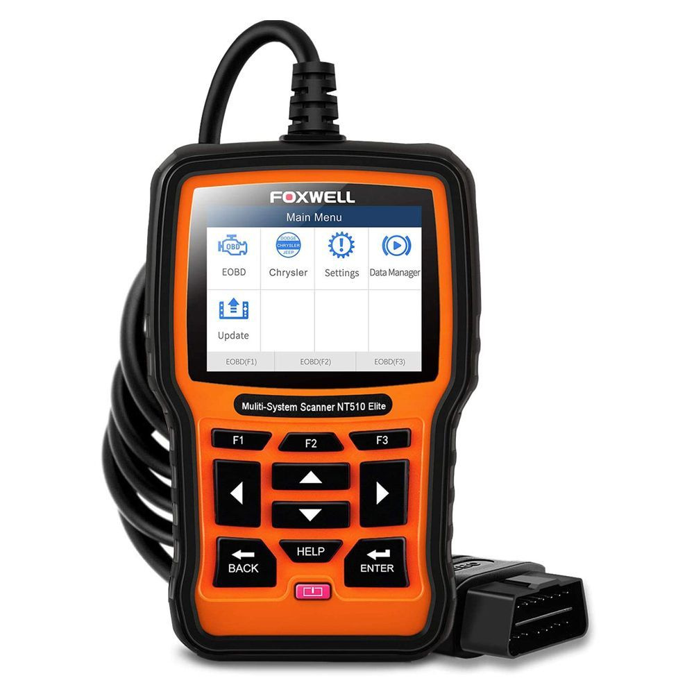 Автосканер Foxwell NT510 - купить по выгодной цене в интернет-магазине OZON  (1280618431)