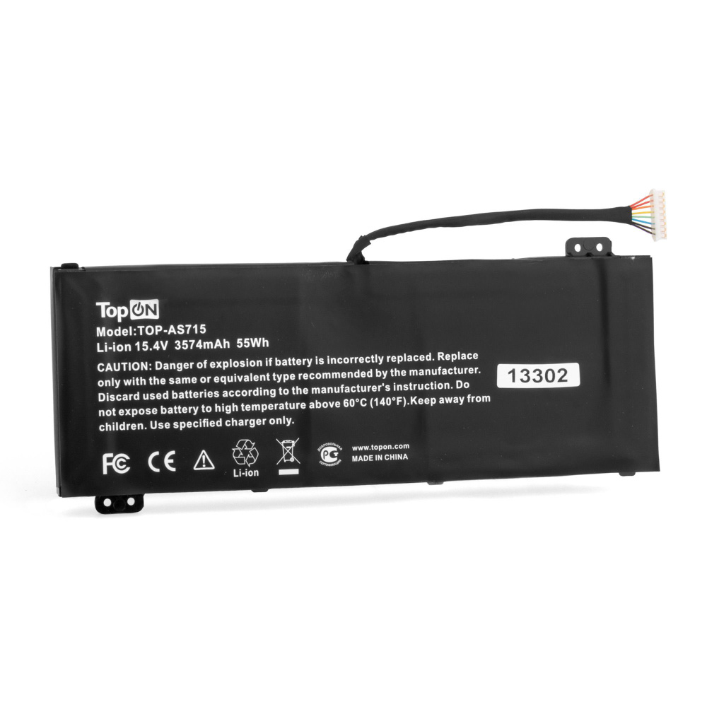 TopON Аккумулятор для ноутбука Acer 3574 мАч, (4ICP4/69/90, AP18E7M) -  купить с доставкой по выгодным ценам в интернет-магазине OZON (1196505377)