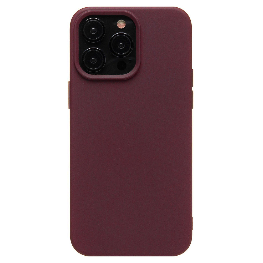Чехол для iPhone 15 Pro Max силиконовый Soft Touch 2 <бордовый> #1