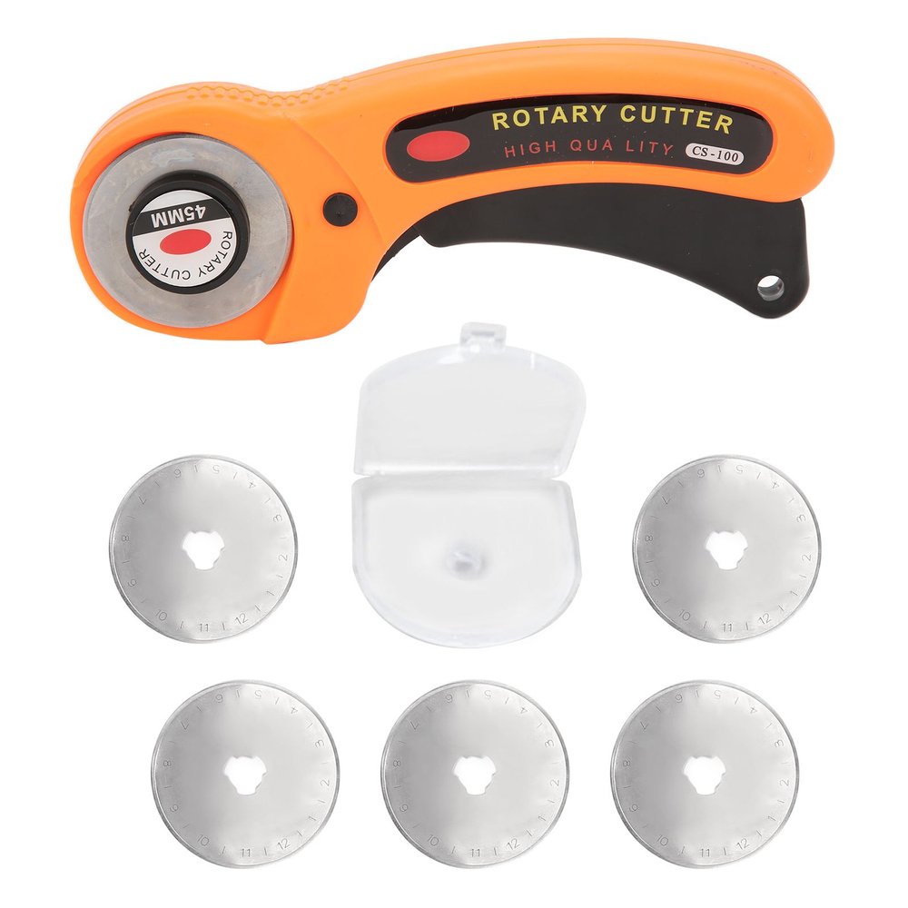 Резак для ткани, ручная резка ткани, круглая плита со сменными лезвиями ...