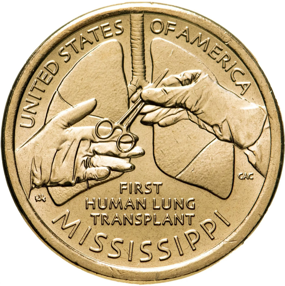 Коллекционные монеты США 1 доллар 2023 Трансплантация - купить в ...