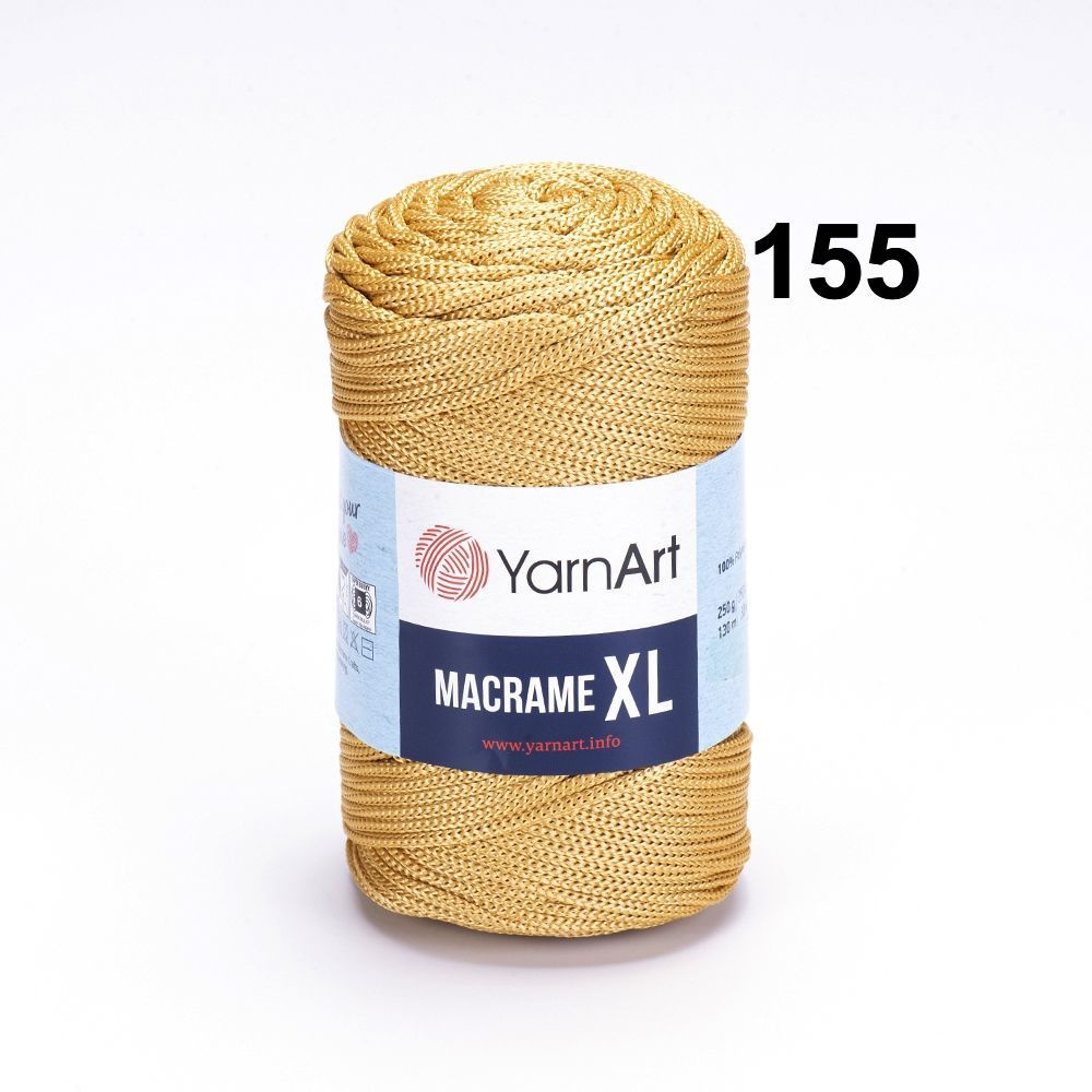 Шнур для макраме и вязания 3 мм YarnArt Macrame XL 250 г., 130 м. , 100 ...