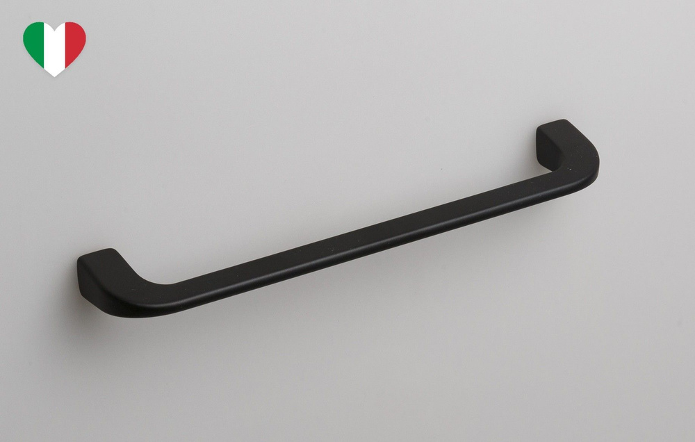 Clip мебельная ручка-скоба 160 мм черный матовый #1