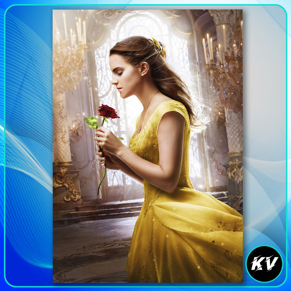 Картина на холсте Фильм Красавица и чудовище Эмма Уотсон 1-3 20х30 см ...