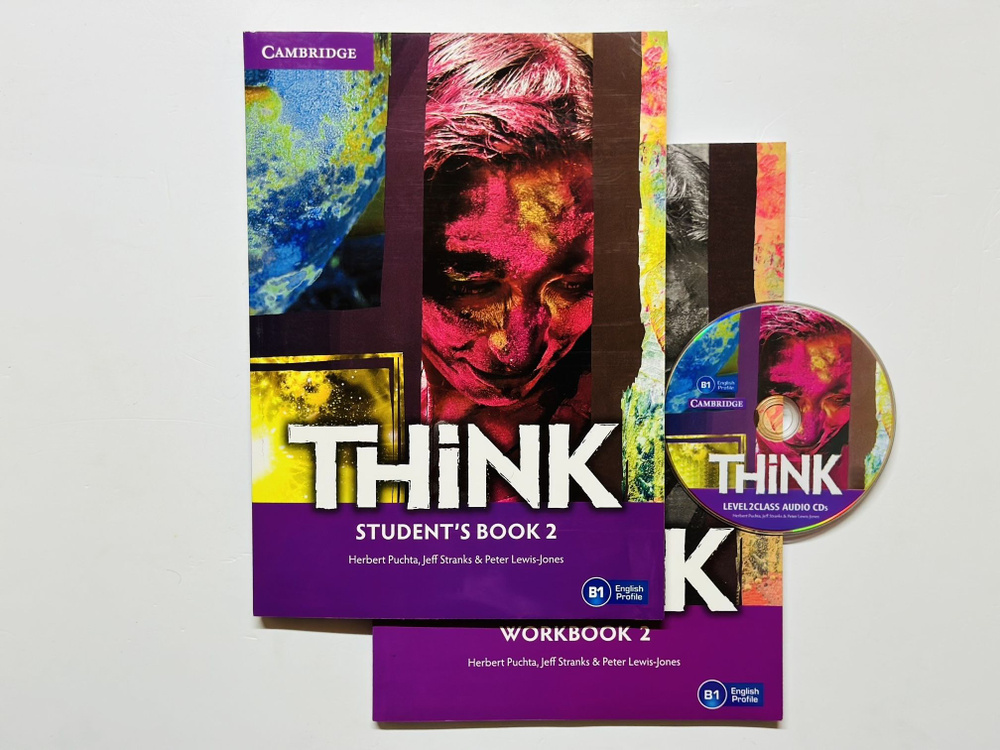 Комплект учебников Think 2: Student's Book + Workbook + CD #1