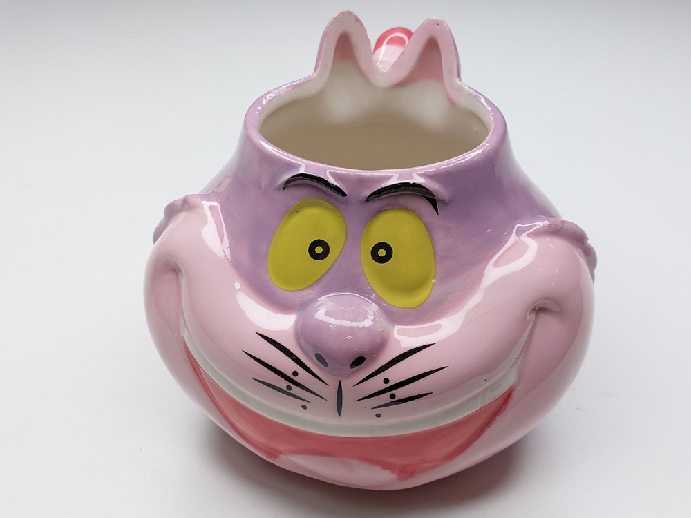 Кружка керамическая Чеширский кот из мультика Алиса в стране Чудес Alice in Wonderland Cheshire Cat Mug #1