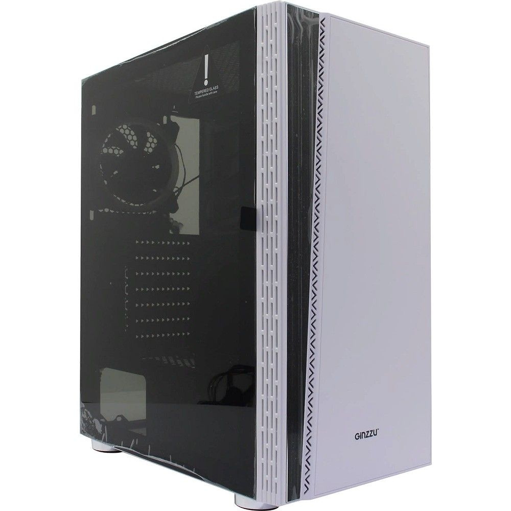 Корпус Ginzzu CL220 White FAN 12LED USB3.0 Window - купить с доставкой ...