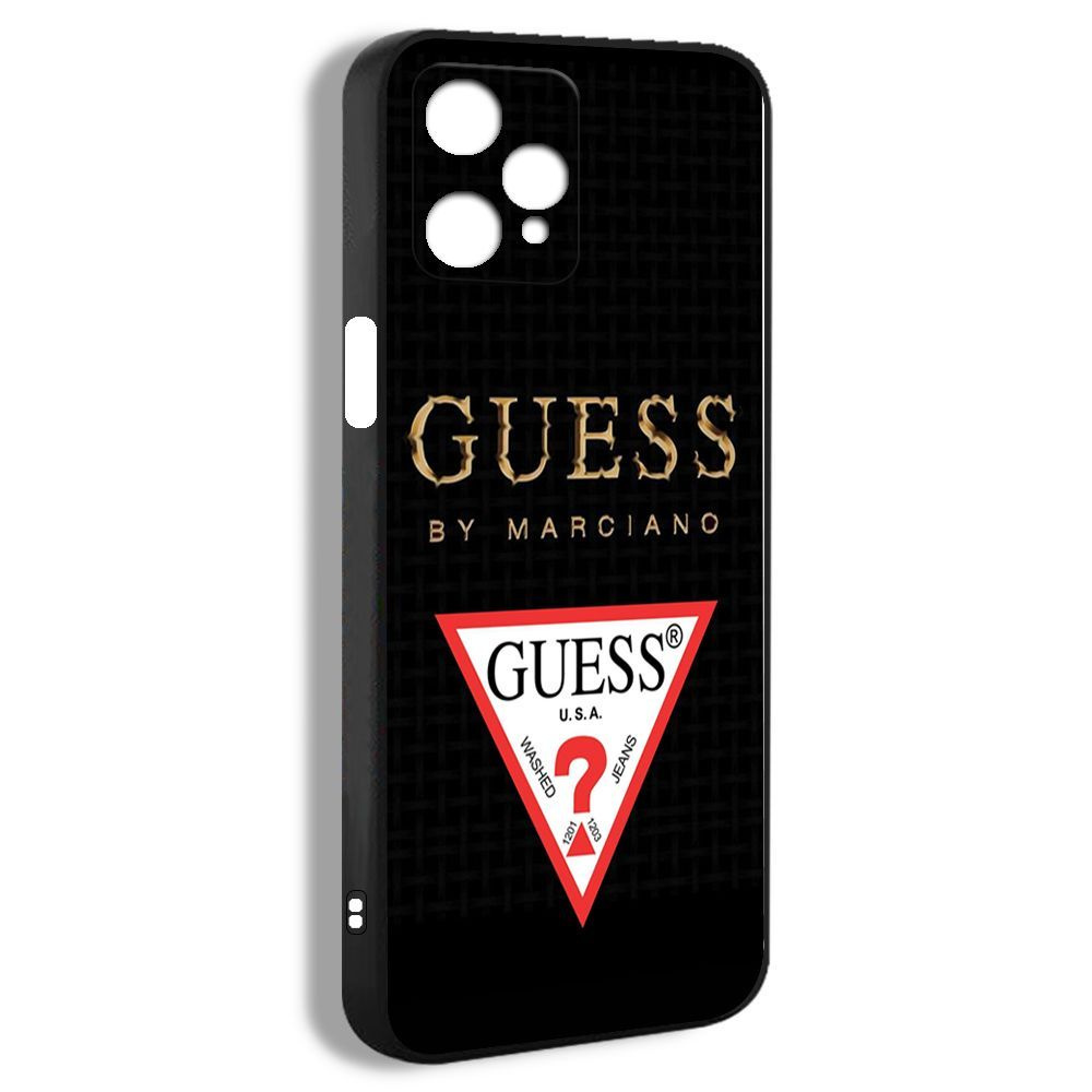 чехол для смартфона Подходит для Realme 9 5G Guess значок логотип EFF10 -  купить с доставкой по выгодным ценам в интернет-магазине OZON (1244363142)