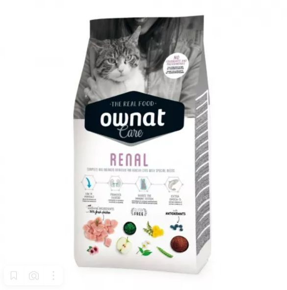 Ownat Сухой корм Adult Care Renal для взрослых кошек с хронической ...