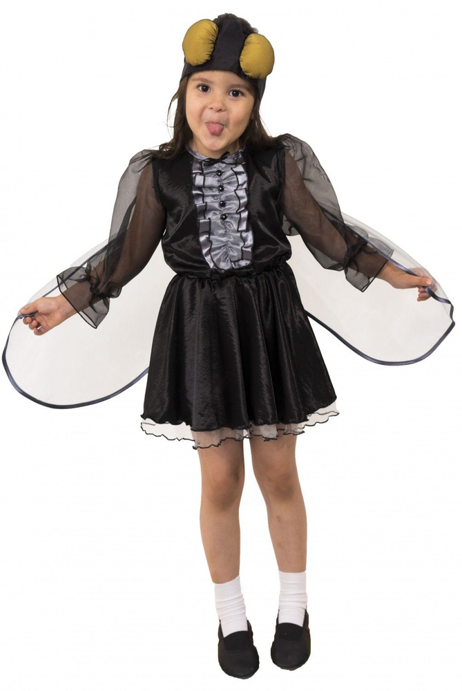 Детский карнавальный костюм Муха Цокотуха к платье для ребенка в интернет магазине