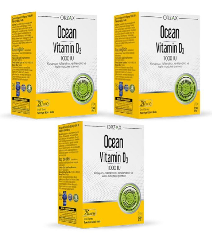 ORZAX Ocean vitamin d3 1000 iu drop Витамин D3, 50 мл 3 шт купить с