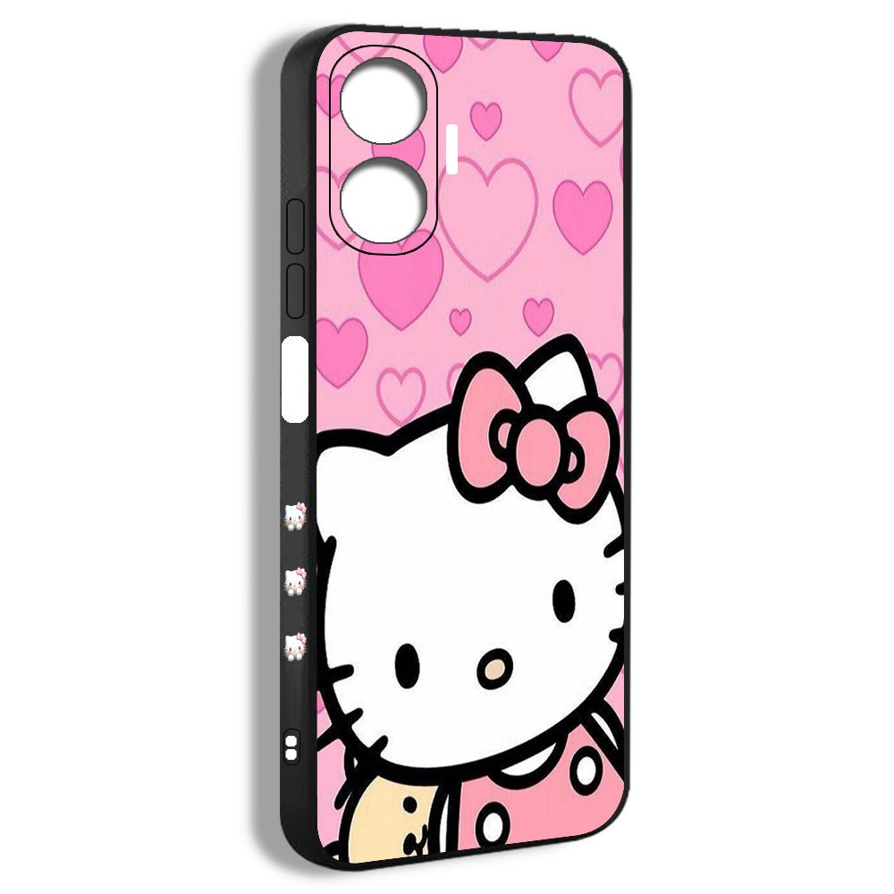 чехол для смартфона Подходит для Realme C55 Hello Kitty Розовый Рисование  LZA06 - купить с доставкой по выгодным ценам в интернет-магазине OZON  (1266944938)