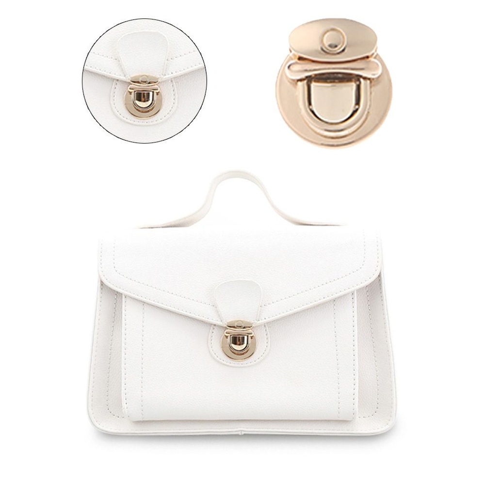 Металлическая застежка круглой формы с поворотным замком для сумочки ...