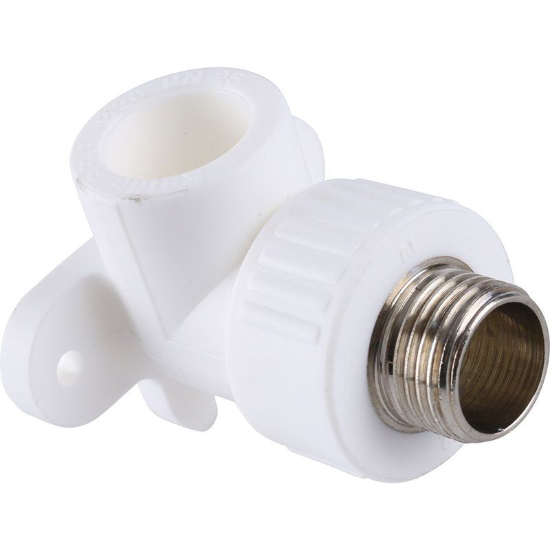 Угол (Отвод) комбинированный с креплением Kalde Ду 20 х 1/2" наружн ...