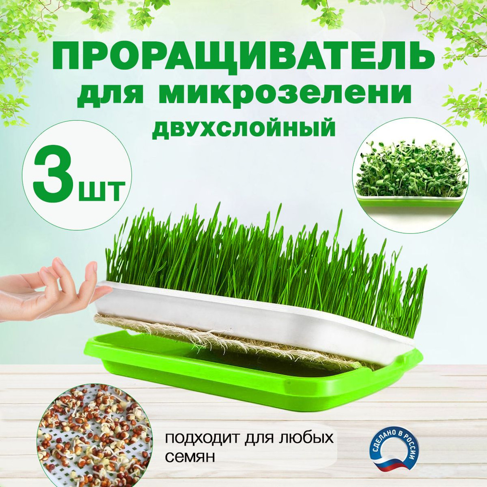 Проращиватель для микрозелень, лотки для микрозелени #1