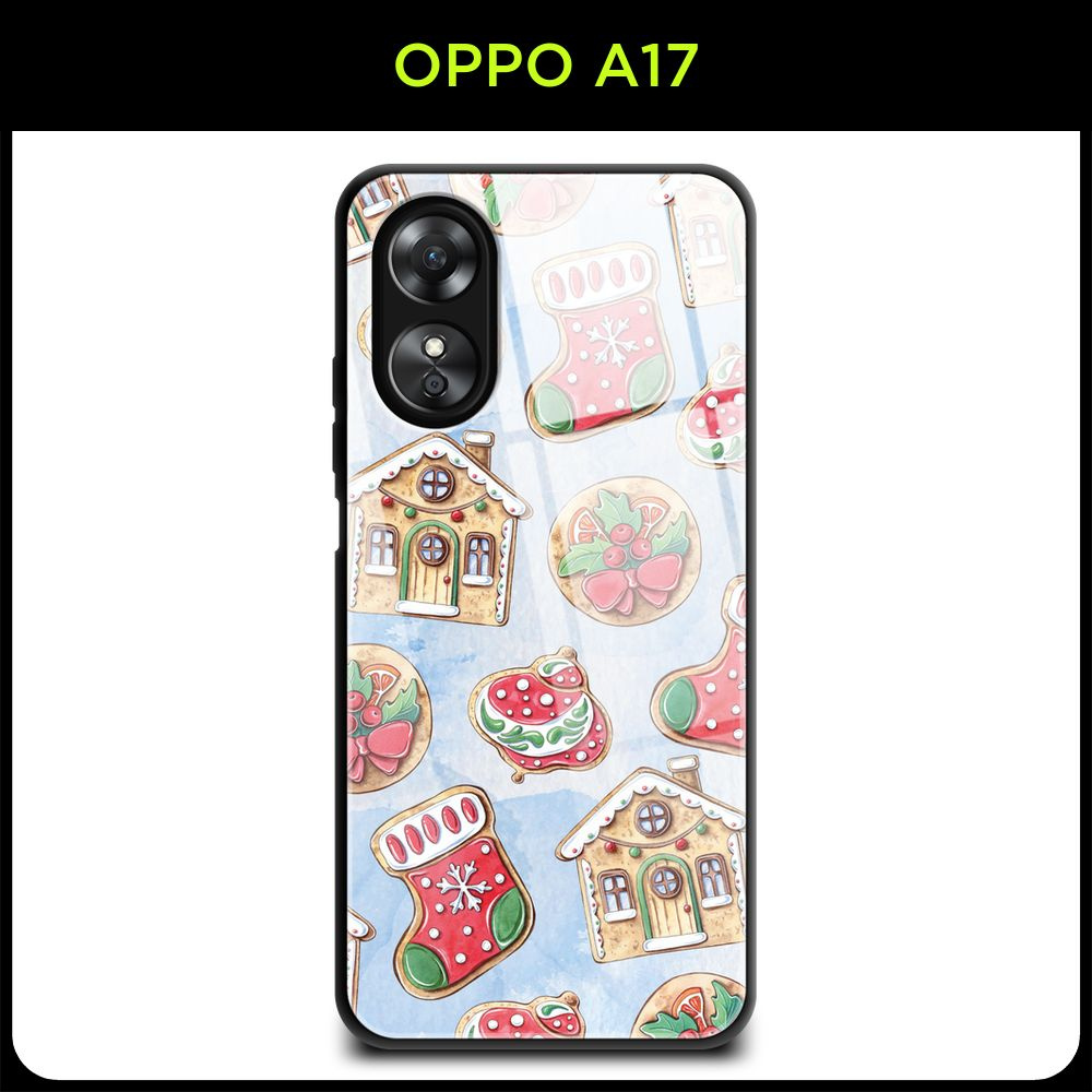 Стеклянный чехол на Oppo A17 / Оппо A17 с принтом 