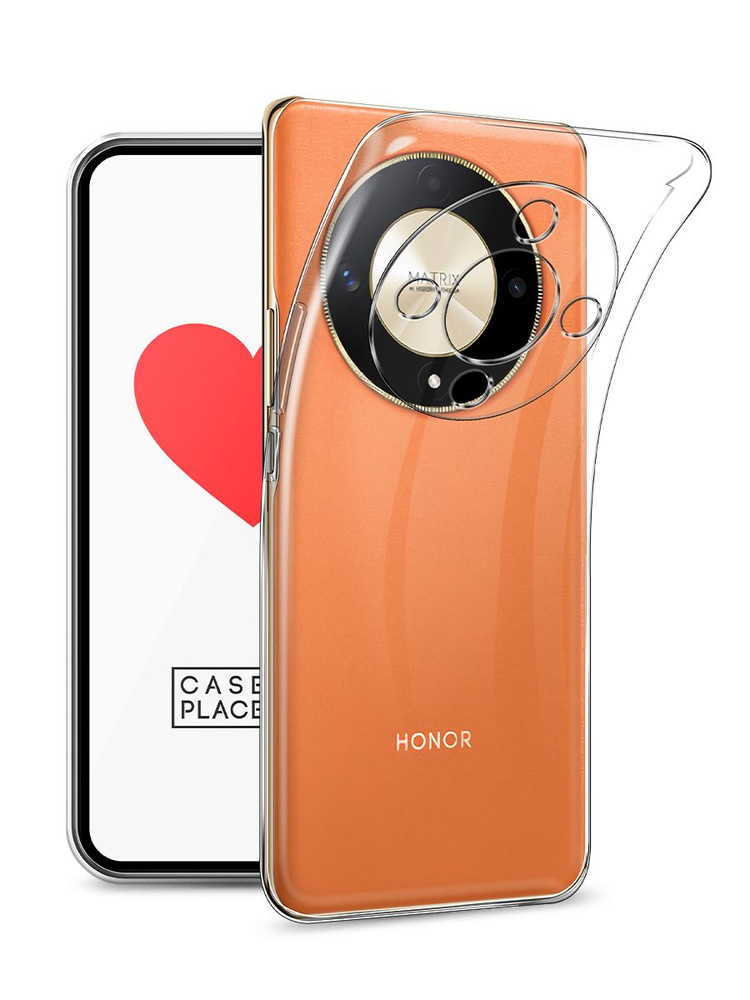 Чехол на Honor X9B / Хонор X9B, прозрачный - купить с доставкой по ...