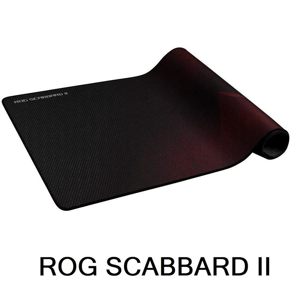 ASUS Игровой коврик для мыши ROG Scabbard II, XL, черный #1