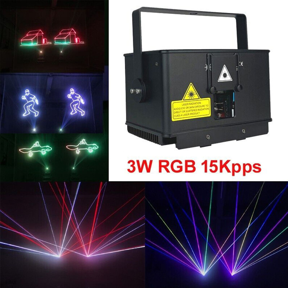 3W 15K RGB анимация лазерный свет ILDA звук AUTO DMX DJ этап полный цвет  3000mW - купить с доставкой по выгодным ценам в интернет-магазине OZON  (1412362998)